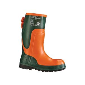 Feldtmann Bota DE SEGURIDAD forestal Ulme tamaño 45 Oliva/naranja CAUCHO NATURAL SB E SRA EN ISO 20345 - Product Image 1