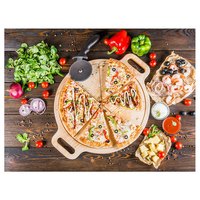 Peinture Diamant Ever Moment, Art Mural, Kit Complet avec Diamants Carrés en Résine, Motif Pizza, Cadeau en Cristal, Mosaïque Alimentaire, Affichage Diamant S2F2715
