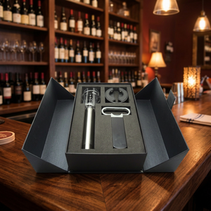 Set de regalo de vino para promoción, set de abridor de vino clásico, regalos promocionales corporativos, elegante empaque de regalo para vino - Product Image 4