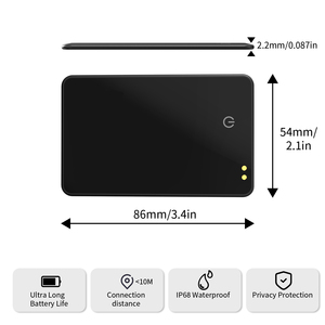 Localizador GPS Global Ultrafino para Tarjetas RFID, Compatible con iOS, Android y Google, para <span class=keywords><strong>iPhone</strong></span> y SmartThings, Magnético - Product Image 6