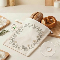 Sac en cire d'abeille pour pain, prix usine, garde le pain frais plus longtemps, en lin biologique, pour levain, facile à nettoyer, logo personnalisé, OEM, en gros