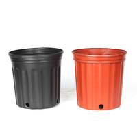 Pots de pépinière en plastique noir bon marché en vrac 2 "4" 6 "3 7 9 gallons 10 cm de haut pour l'ensemencement des plantes de pépinière dans la maison de jardin