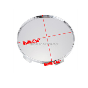 Enjoliveur de roue en aluminium personnalisé de 68mm avec emblème de <span class=keywords><strong>jante</strong></span> de 65mm Autocollants de capuchon de moyeu de voiture - Product Image 2