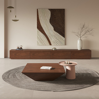 Nouvelle Arrivée Table Basse Marbre Noir Meuble Salon