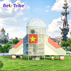 NetsTribe Équipement d'amusement extérieur personnalisable Petite aire de jeux pour enfants Toboggan à thème d'avion pour aire de jeux communautaire pour enfants - Product Image 3