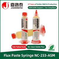 Pasta de Soldadura NC-233-ASM de 10 ml en Jeringa, Sin Limpieza, para Reparación Profesional de PCB SMD, Fabricante de Pasta de Soldadura