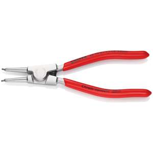 Pince à circlips KNIPEX 46 13 A1 pour circlips externes sur arbres, revêtement plastique chromé 140 mm - Product Image 2