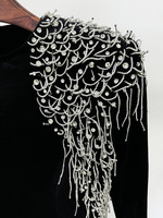 Nouvelle Collection 2026 – Robe de Soirée Modeste pour Femme Arabe, Robe de Luxe Broderie Cristal, Pompons Perlés, Élégante Robe de Cérémonie Formelle