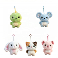 Porte-clés en peluche animaux mignons et doux : Panda, Renard, Éléphant, Singe, Lapin, Chat, Cochon, Souris, Dinosaure – Breloques de sac et cadeaux