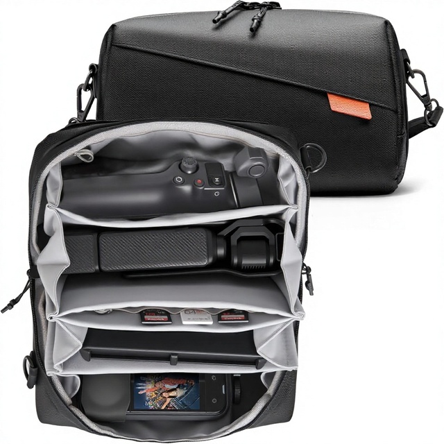 Carrying Bag Pouch Travel Soft Multilayer Storage for Insta 360 Go Ultra X5/X4 for Osmo 360 for for 13 Organizer Accessories