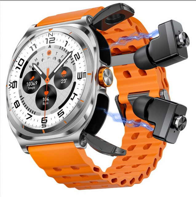 2025 GT98 Sports Smart Watch BT Call 2 in 1 TWS Earphones with Earbuds Health Monitoring Smartwatch Headphones for Men Women