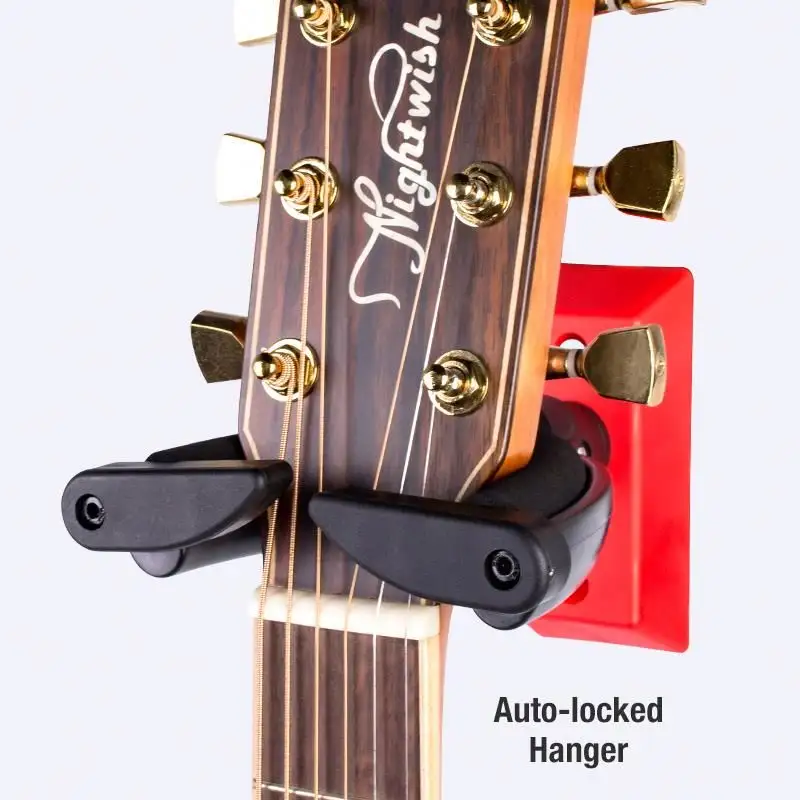 OEM de alta qualidade guitarra wall mount para guitarra acústica ou ukulele suporte de pared para guitarra