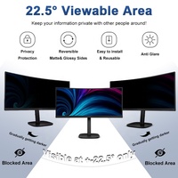 Filtre d'écran de confidentialité bidirectionnel amovible anti-reflets et anti-rayures, bloquant les vues latérales et anti-UV pour moniteur Philips 34 pouces 21:9 ultra-large