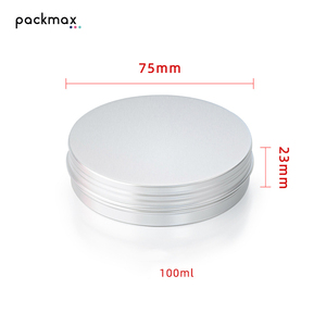 Custom Round Aluminum Tin for Eye Cream Loose Powder Solid Perfume - Silk Screen Printing <b>Empty</b> Cosmetic <b>Jar</b> - Product Image 4