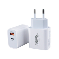 Nouveauté Chargeur mural USB C rapide 35W EU US PD 3.0 double port pour iPhone 13 14 15 Android Bloc de charge