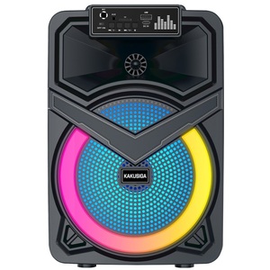 Kakusiga 8 Inch 12W Rechargeable Speaker with <b>Microphone</b> Portable for Party Speaker Model KK-8107 - Product Image 3