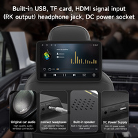 Écran de moniteur d'appuie-tête 11,6 pouces, tablette Android IPS, écran tactile pour siège arrière de voiture, lecteur vidéo, musique, FM, Bluetooth, AirPlay, HDMI