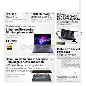 โน้ตบุ๊ก ROG Zephyrus G16 Air ใหม่เอี่ยม สำหรับสำนักงาน ธุรกิจ  รุ่น Ultra 9 285H RTX5060/5070  หน้าจอขนาดนิ้ว  คอมพิวเตอร์สำหรับเล่นเกม - Product Image 2