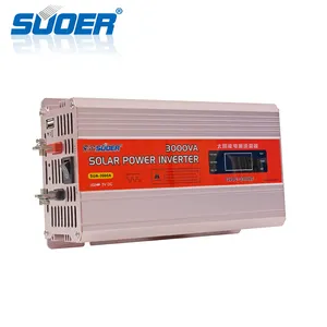 Suoer Intelligent 3000VA DC 12V a AC 230V Salida única Onda sinusoidal modificada 3KVA Inversor de corriente