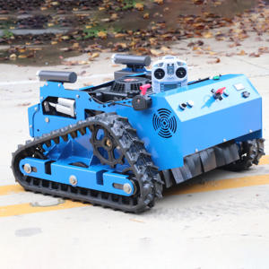 Tondeuse à gazon industrielle télécommandée sans fil à essence avec batterie 24V, autopropulsée, à braquage zéro pour l'entretien des pelouses - Product Image 2