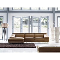 Juego de Muebles para el Hogar de Diseño Moderno de Alta Calidad, Sofá Seccional de Metal de 3 Plazas para Sala de Estar, para Villa