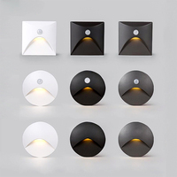 Lumière d'escalier encastrée à LED en aluminium avec capteur de mouvement SMD PIR