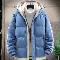 Veste d'hiver pour homme à fermeture éclair, épaisse, à col à capuche, grande taille, décontractée, urbaine, doudoune, très demandée
