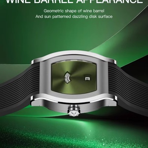Montre automatique mécanique de luxe pour homme, nouvelle collection, avec affichage des heures sautantes, verre saphir, acier inoxydable, Reloj Hombre - Product Image 3