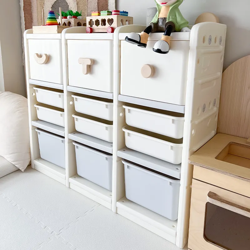 Estante organizador de muebles MIGO BEAR Low Moq, caja para niños de 2, 4 y 6 cajones, armario para bebés, almacenamiento de juguetes, armarios para niños