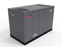 Compresor de Aire de Tornillo Sin Aceite Industrial de 200KW, 8 Bar, VSD, Refrigeración por Agua, Motor PLC, Silencioso, Seco, 380V, Unidad Estacionaria