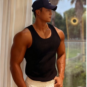 Canotta da <span class=keywords><strong>Uomo</strong></span> in Cotone Senza Maniche per Palestra, Bodybuilding, Traspirante, Personalizzabile, per Allenamento Sportivo - Product Image 2