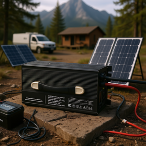 Chargeur de batterie au lithium intelligent 12V 80A 14.6V connecteur Anderson AC-DC indicateur LED activation 0V pour batteries profondes LiFePO4 - Product Image 2