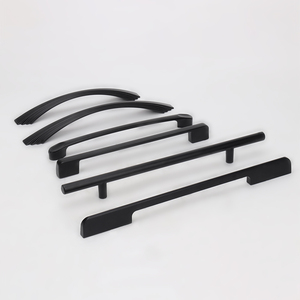 Wholesale <strong>Matt</strong> <strong>Black</strong> Cabinet Hardware Kitchen Pull Out Cabinet Modern Home Furniture Hardware Accessories Kitchen <strong>Drawer</strong> Handle - Product Image 4