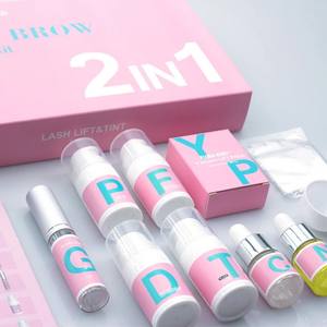 Kit de rehaussement et de <span class=keywords><strong>teinture</strong></span> de cils à la kératine 2 en 1 de marque privée Kit de lamination des sourcils professionnel - Product Image 3