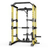 Station de musculation multifonctionnelle avec croisement de câbles, cage de puissance, rack à squats et machine Smith 190 kg 1