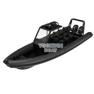 Bateau <span class=keywords><strong>semi</strong></span>-rigide gonflable de 860 cm Yoolwin pour les opérations de recherche et de sauvetage, de qualité marine, avec deux moteurs <span class=keywords><strong>hors</strong></span>-<span class=keywords><strong>bord</strong></span> puissants - Product Image 1