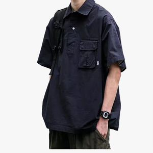 Camisa Casual de Manga Corta para Hombre, Estilo Moderno, Marca de Moda, Estilo Delgado de Verano, Camisa Polo Holgada de Media Manga, Ropa Exterior para Hombre - Product Image 4