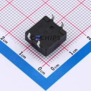 TSW12111-065B511BA Tactile Switch Through hole-4P,11.7x11.5mm Switch Single Pole Single Throw Round Button 2.8N 11.7mm - Product Image 2