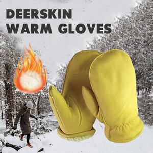 <span class=keywords><strong>Gants</strong></span> en cuir de daim véritable imperméables et isolés, <span class=keywords><strong>gants</strong></span> d'hiver <span class=keywords><strong>très</strong></span> froids <span class=keywords><strong>pour</strong></span> hommes, imperméables et chauffants - Product Image 1