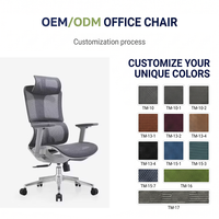 Chaise de bureau ergonomique de qualité supérieure, confortable, avec soutien lombaire élastique, inclinable, pivotante, respirante, en maille