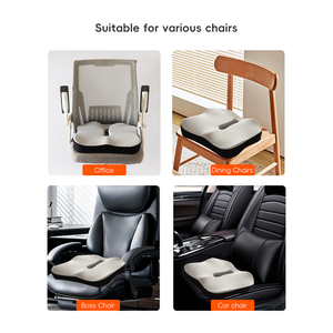 Coussin orthopédique portable OEM ODM antidérapant pour les fesses, ergonomique pour le coccyx, en mousse à mémoire de forme, lavable et personnalisable pour la maison - Product Image 3