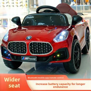 <span class=keywords><strong>Voiture</strong></span> électrique de luxe en plastique pour bébés et tout-petits, à quatre roues, télécommandée, tout-terrain, poussette, jouet pour enfant - Product Image 5