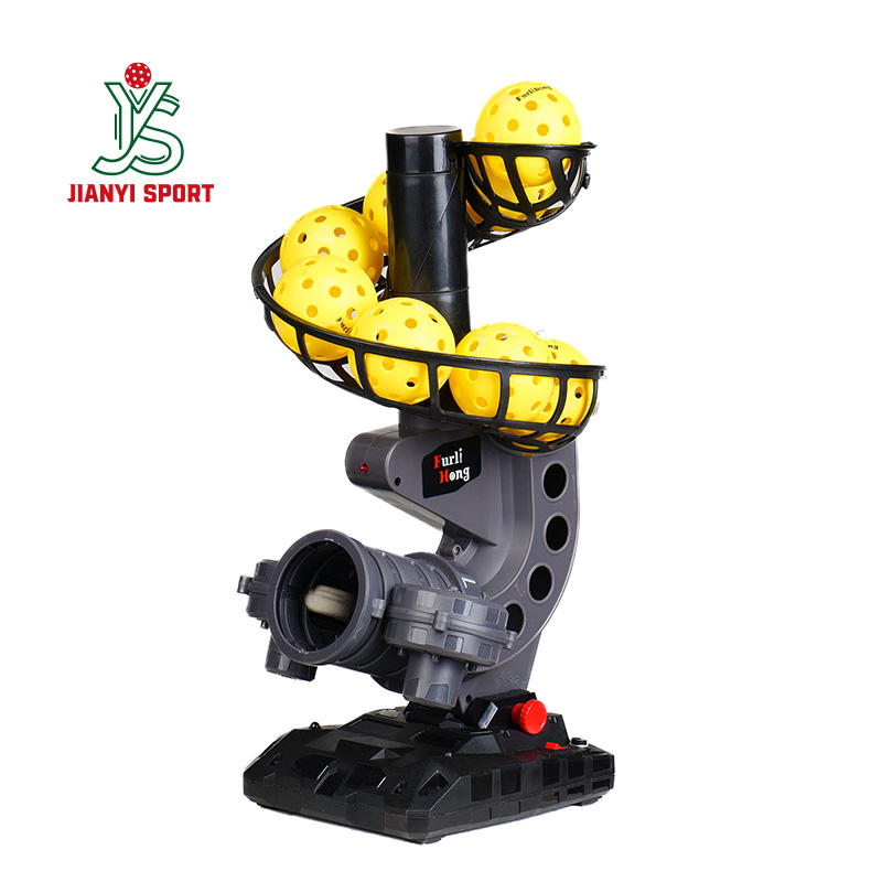 Portable Rechargeable Pickleball Ball Machine Adjustable Trajectory Tennis Training Equipment with On-Court Drills