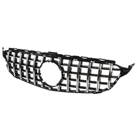 Grille de pare-chocs avant compatible avec 2015-2018 pour Mercedes Benz W205 C250 C300 C43 R AMG GT