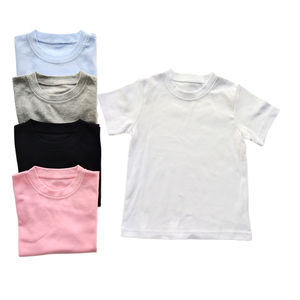Polyester Sublimation <b>Plain</b> T Shirt for Kids Blank <b>White</b> T Shirt Boys <b>Tee</b> Shirt - Product Image 5