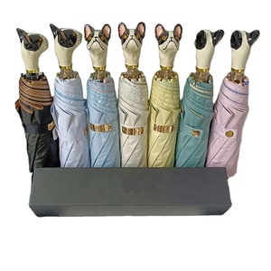 Parapluie automatique de luxe pour chevaux, modèle OEM, avec poignée en forme de tête d'animal - Product Image 1