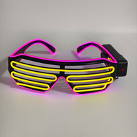 Máscaras LED de Plástico con Barra de Luces para Fiestas, Accesorios de Animación, Música Electrónica, Máscaras Luminosas Intermitentes para Cosplay, Clubes Nocturnos
