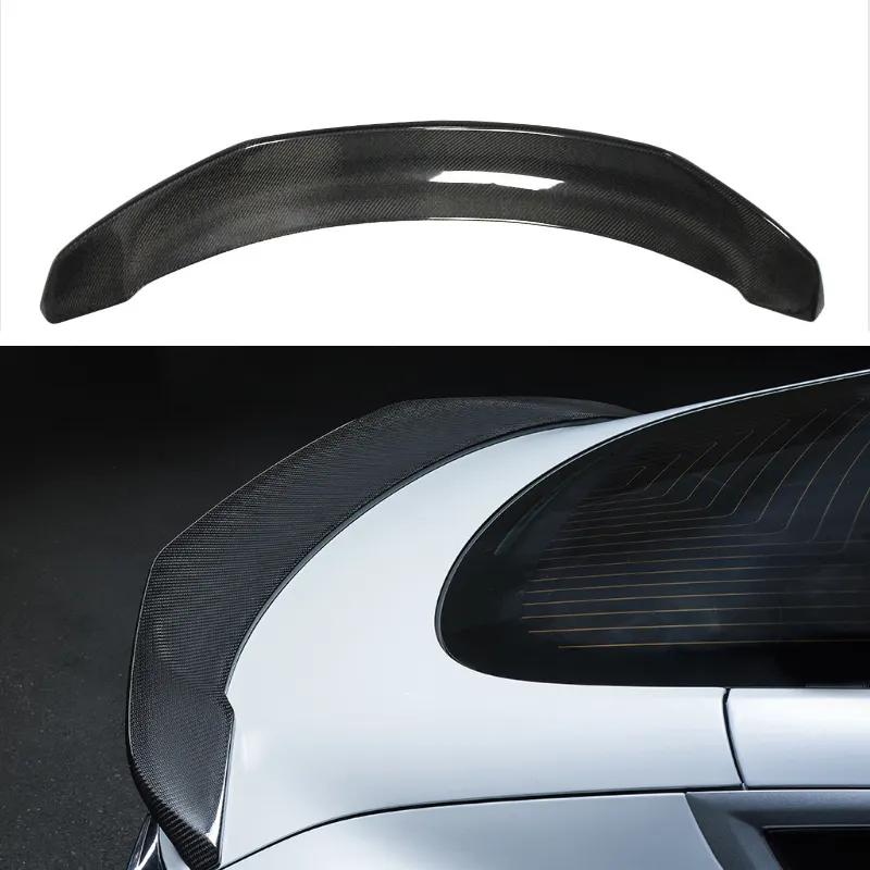 Kit de carrosserie arrière de coffre en fiber de carbone de style V ForTesla modèle 3 2014 +
