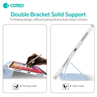 Étui de protection pour tablette PC COTECi avec fonction de réveil automatique et anti-chute, avec emplacement pour stylet, pour iPad Pro 13 2024, iPad Pro 12.9 2022, iPad Air 13 pouces M2 M3