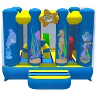 Mini videur gonflable sous-marin pour tout-petits avec obstacle intérieur
